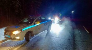 Экипаж ДПС спас семью, замерзающую на трассе под Нижним Тагилом -