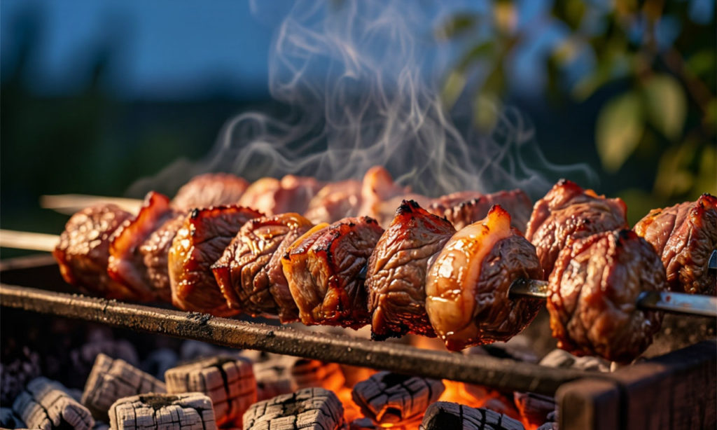 шашлык отдых барбекю мясо