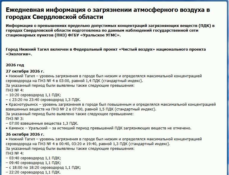 Серо‑рыжее небо: жители Тагила жалуются на дым и резкий запах из-за НМУ - В Свердловской области, включая Нижний Тагил, продлили режим «чёрного неба». Он будет действовать до вечера 30 октября. Серо‑рыжее небо: жители Тагила жалуются на дым и резкий запах из-за НМУ -